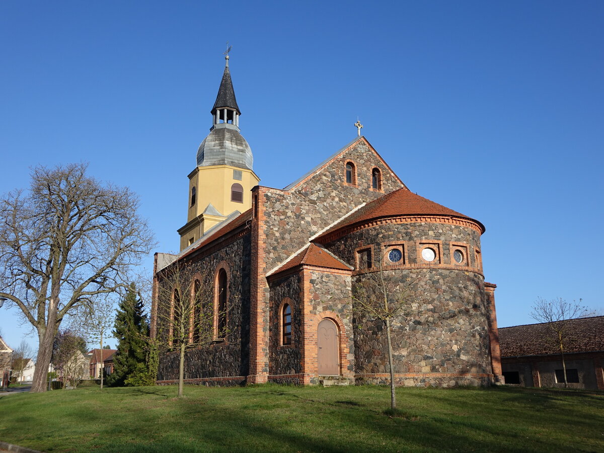 Gro� Leuthen, evangelische Kirche, erbaut 1857 (06.04.2026)