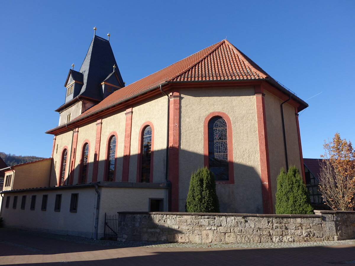 Grobartloff, kath. St. Peter und Paul Kirche, erbaut bis 1740 (13.11.2022)