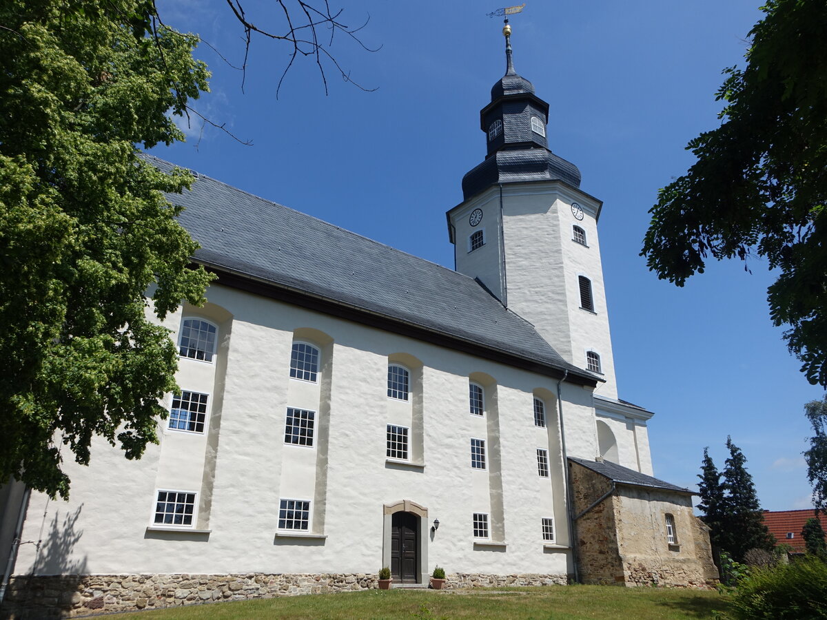 Groenstein, evangelische St. Bartholomus Kirche, erbaut bis 1759 (24.06.2023)