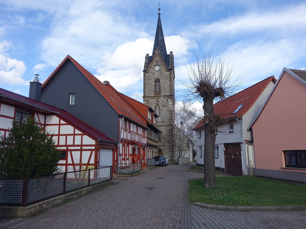 Grofahner, evangelische St. Peter und Paul Kirche, erbaut von 1651 bis 1653 (25.03.2023)