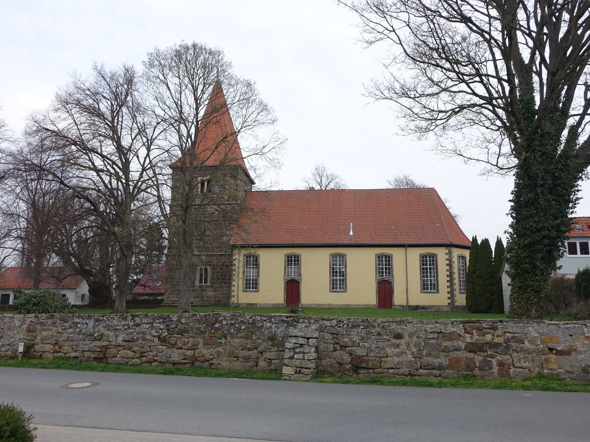 Gro�goltern, evangelische St. Blasius Kirche, erbaut von 1750 bis 1754 nach einem Entwurf von Georg Friedrich Dinglinger (24.03.2026)