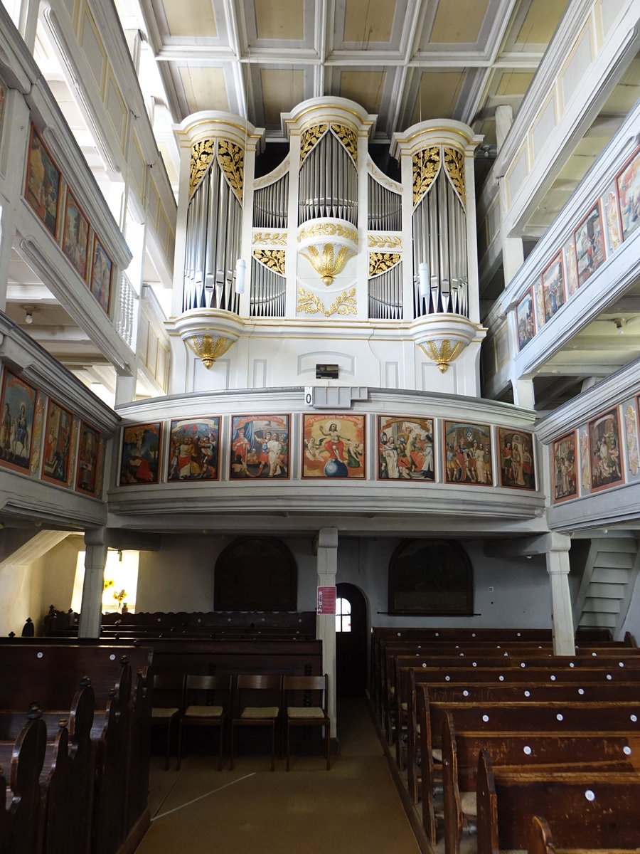 Grorckerswalde, Steinmller Orgel von 1829 in der ev. Wehrkirche (04.10.2020) 
