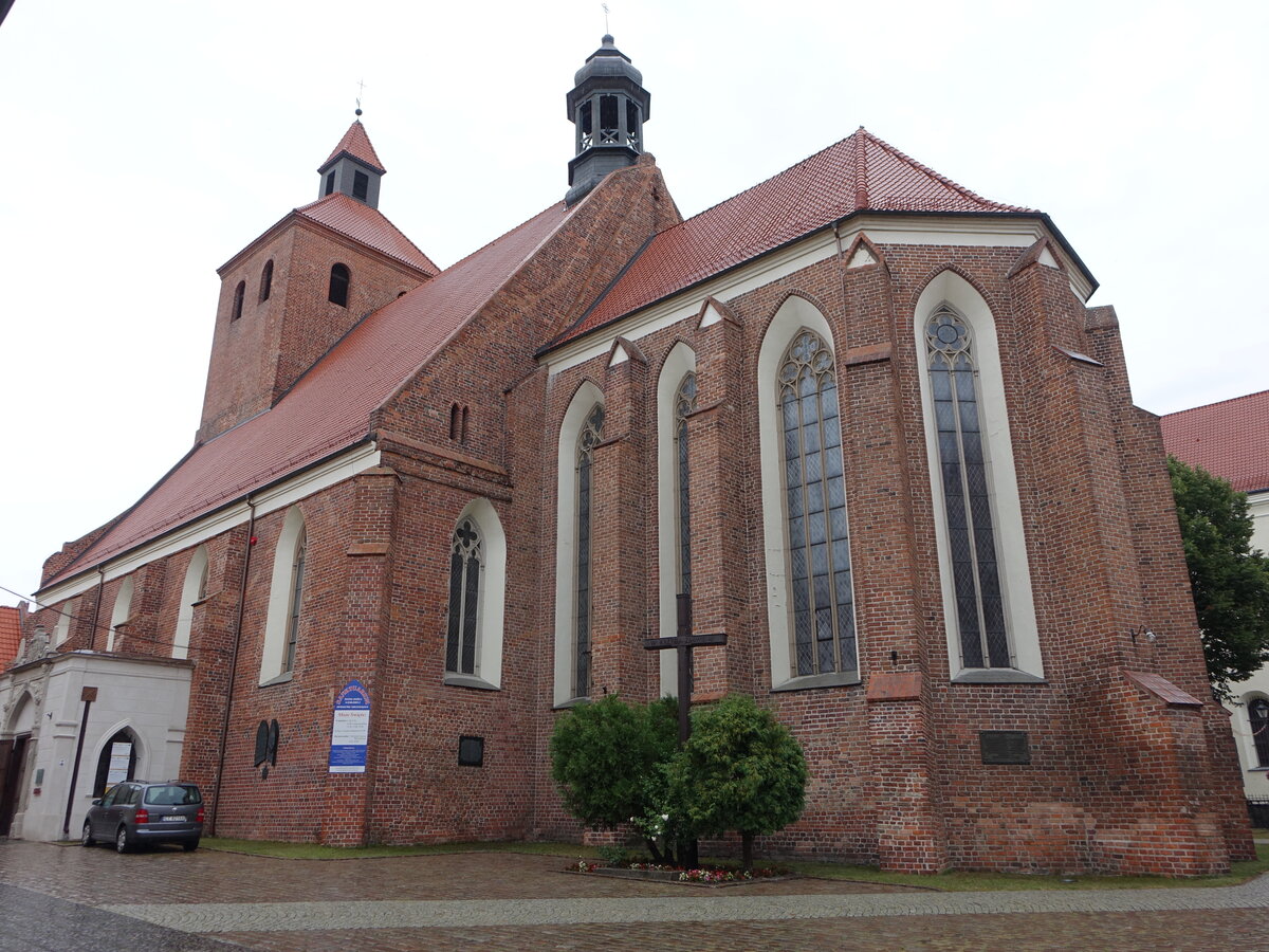Grudziadz / Graudenz, Pfarrkirche St. Nikolaus, gotische Basilika, erbaut im 14. Jahrhundert (06.08.2021)