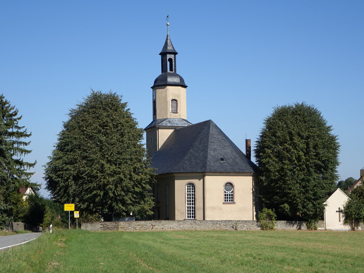 Grumbach, evangelische Dorfkirche, erbaut ab 1817 (16.09.2023)