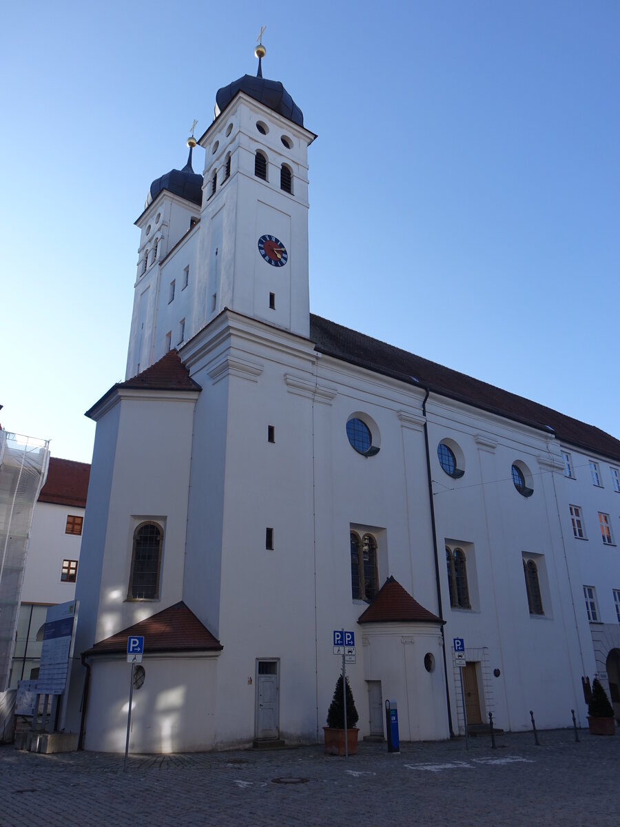 Gnzburg, Hofkirche am Schloplatz, erbaut 1580 (28.02.2021)