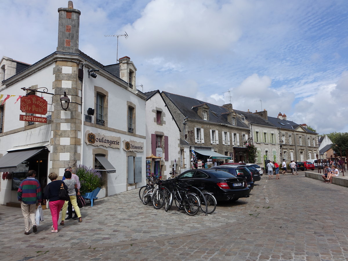 Guerande, alte Huser in der Rue Lauriers in der Altstadt (11.07.2017)