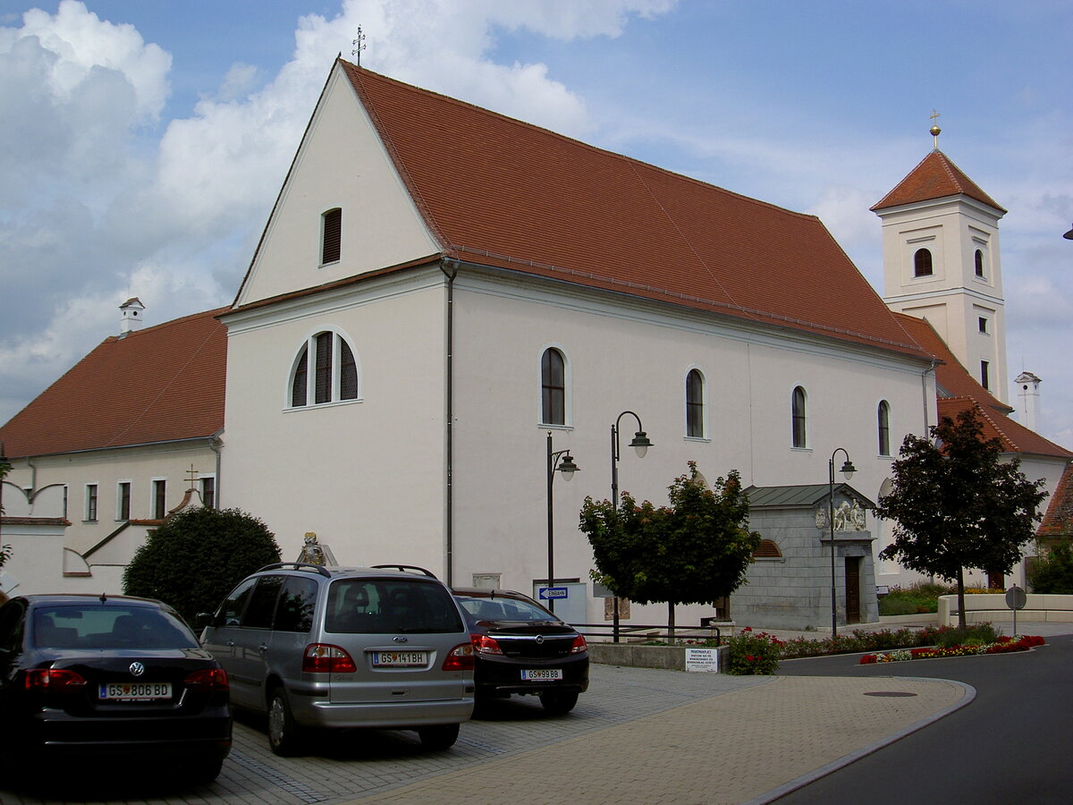Gssing, Franziskanerkirche Maria Heimsuchung, erbaut ab 1574 (29.07.2014)