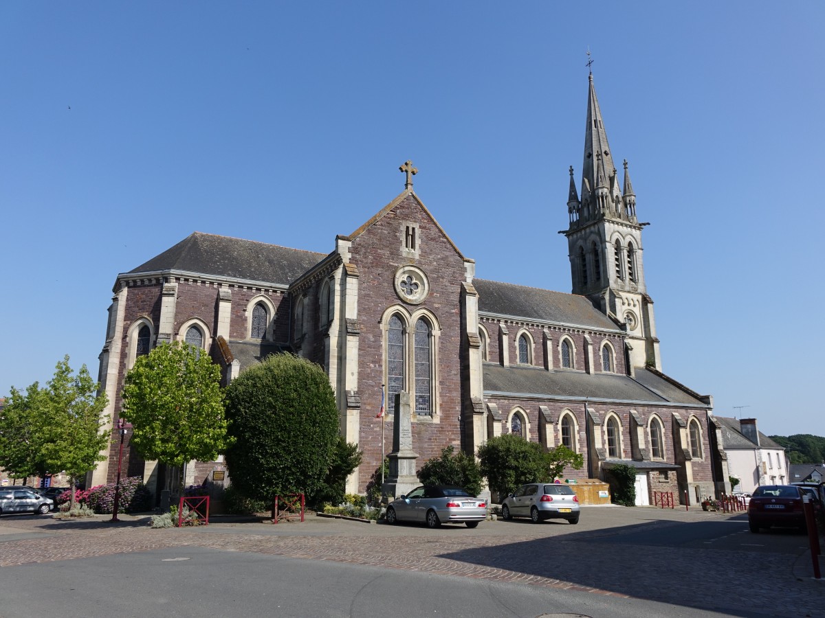 Guignen, Kirche Saint-Martin, erbaut Ende des 19. Jahrhundert (16.07.2015)