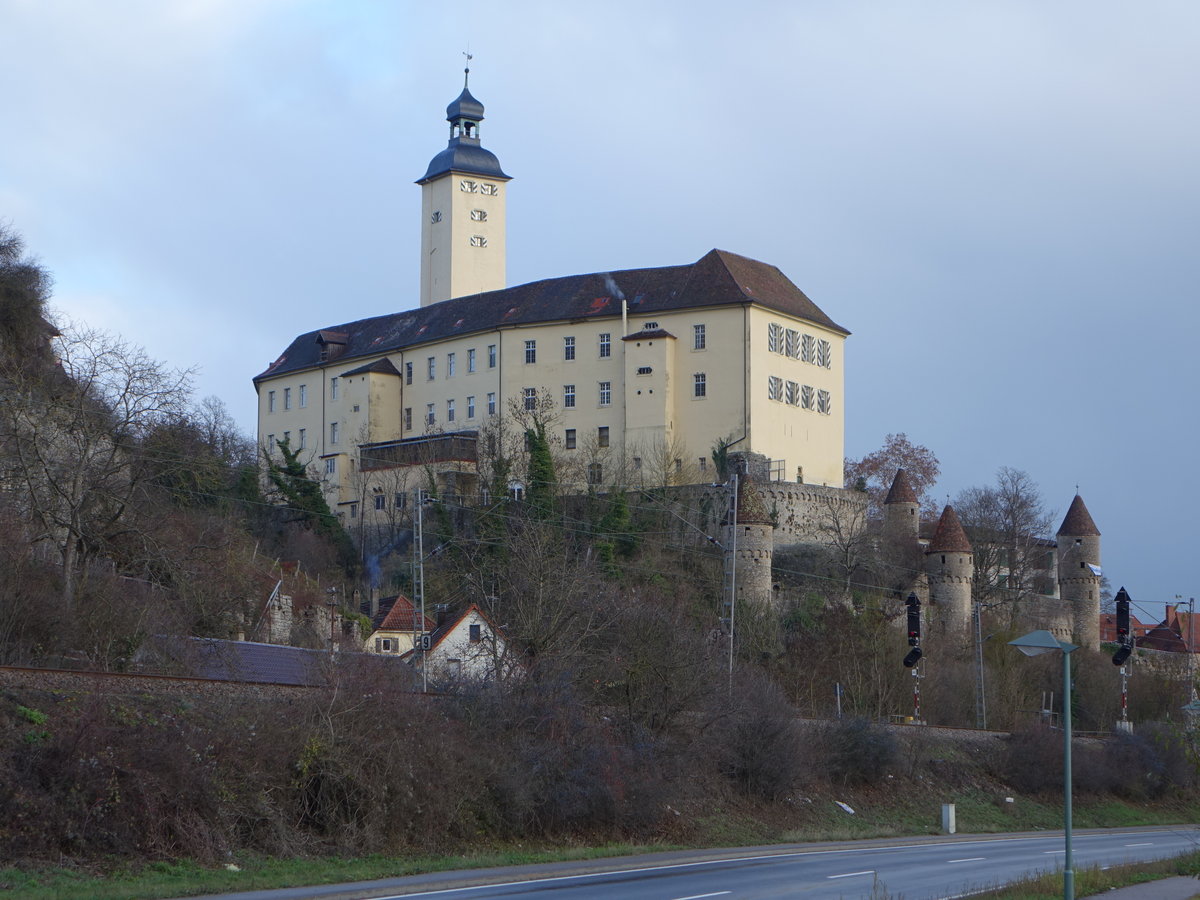 Gundelsheim, Schloss Horneck, erbaut 1533 durch den Deutschen Orden (23.12.2018)