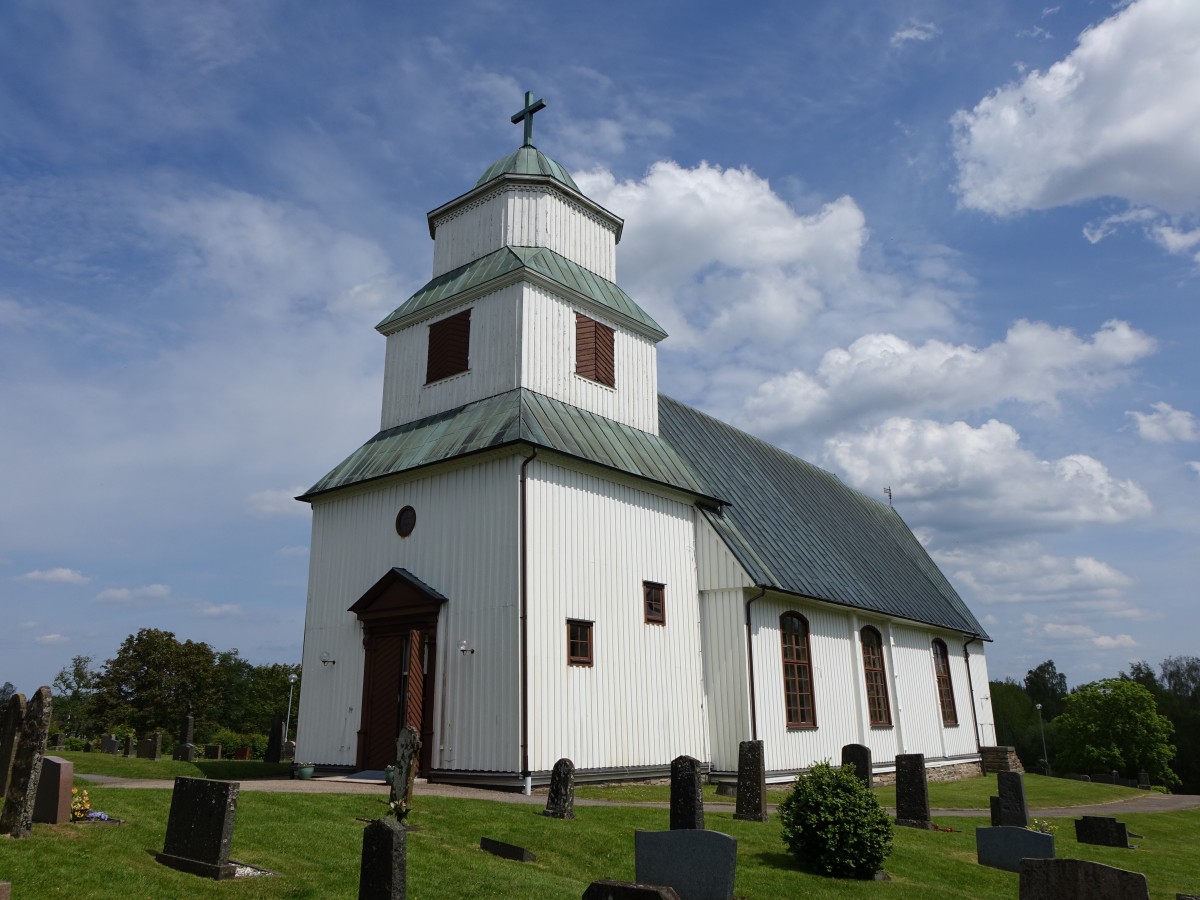 Gunnarp bei Falkenberg, Holzkirche von 1782 (13.06.2015)