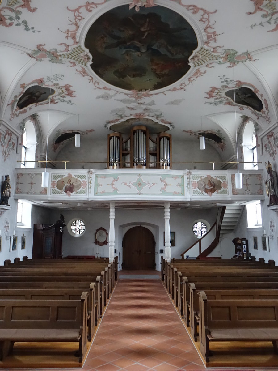 Gurtweil, Orgelempore in der St. Simon und Judas Kirche (30.12.2018)