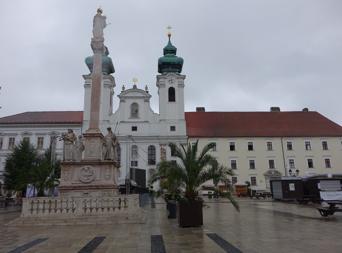 Gyr, St. Ignatius Kirche mit Jesuitenkollegium, erbaut ab 1635 durch Martin Wittwer (25.08.2018)