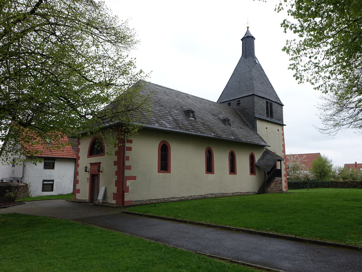 Hachborn, ehemalige Klosterkirche St. Johannes, erbaut ab 1130 (30.04.2022)