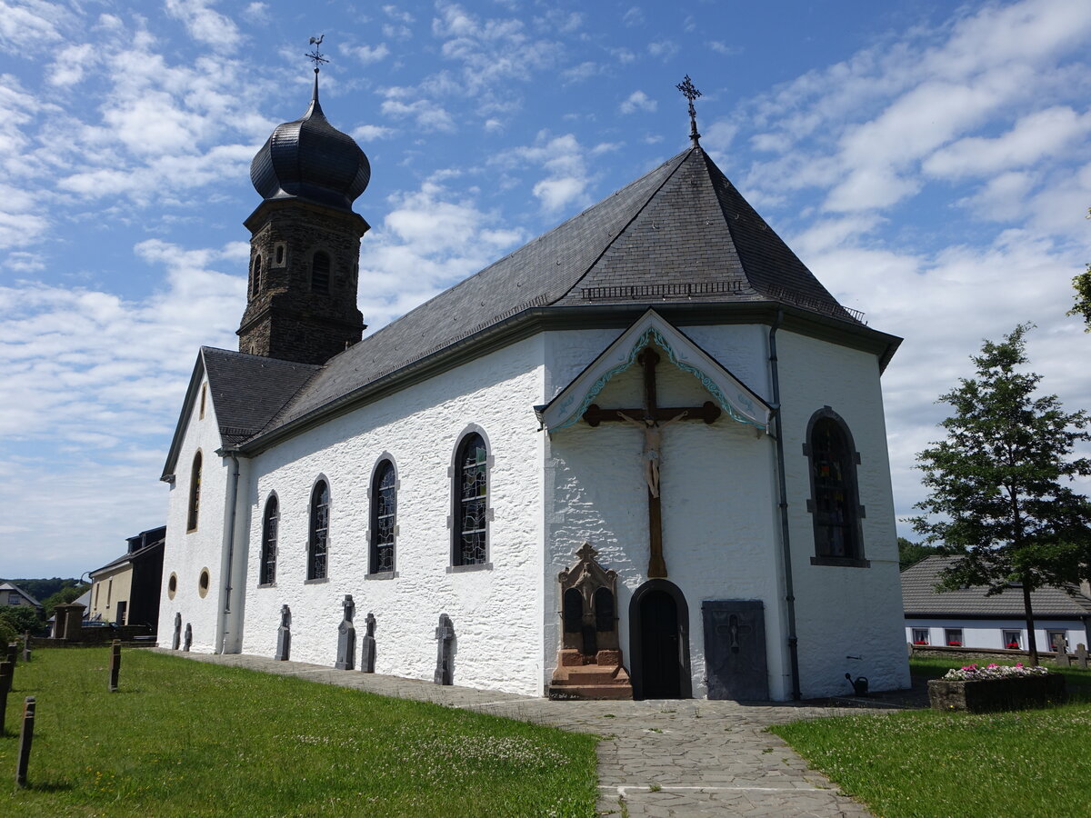 Hachiville, Pfarrkirche Saint-Martin in der Duarrefstrooss (21.06.2022)