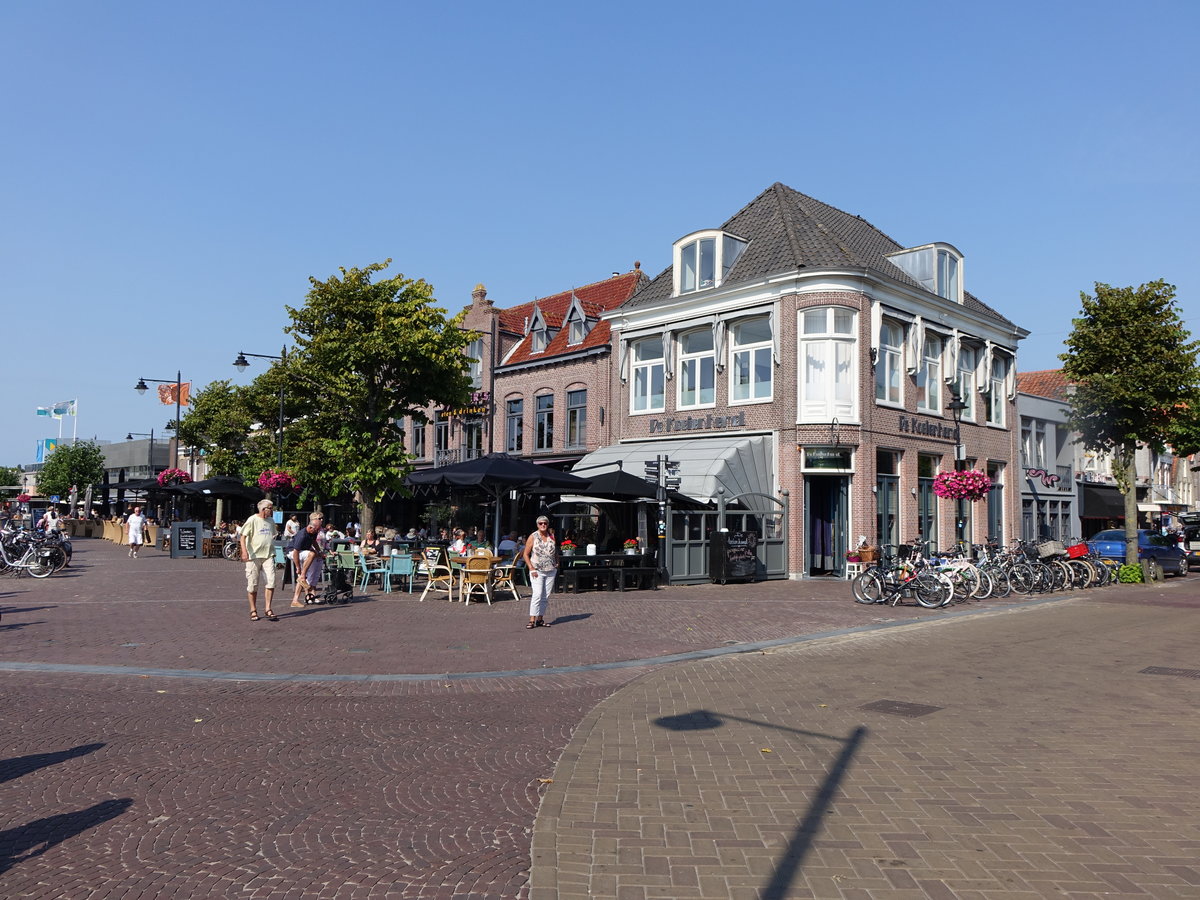 Huser am Marktplatz von Schagen (27.08.2016)