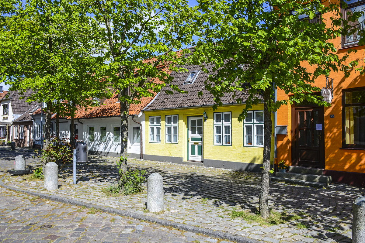 Huser in der Gudewerdtstrae in Ecknerfrde. Aufnahme: 11. Mai 2020.