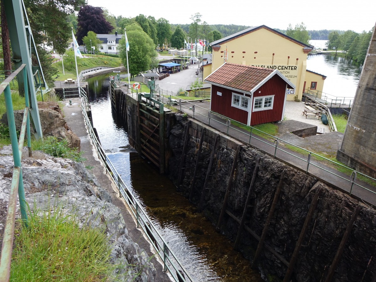 Hverud, Dalsland Kanal mit Kanalmuseum (19.06.2015)