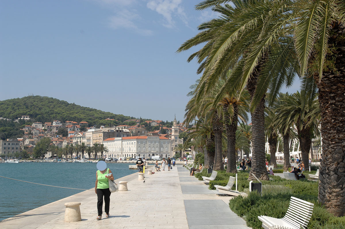 Hafenpromenade in Split - Aufnahmedatum: 21. Juli 2009.