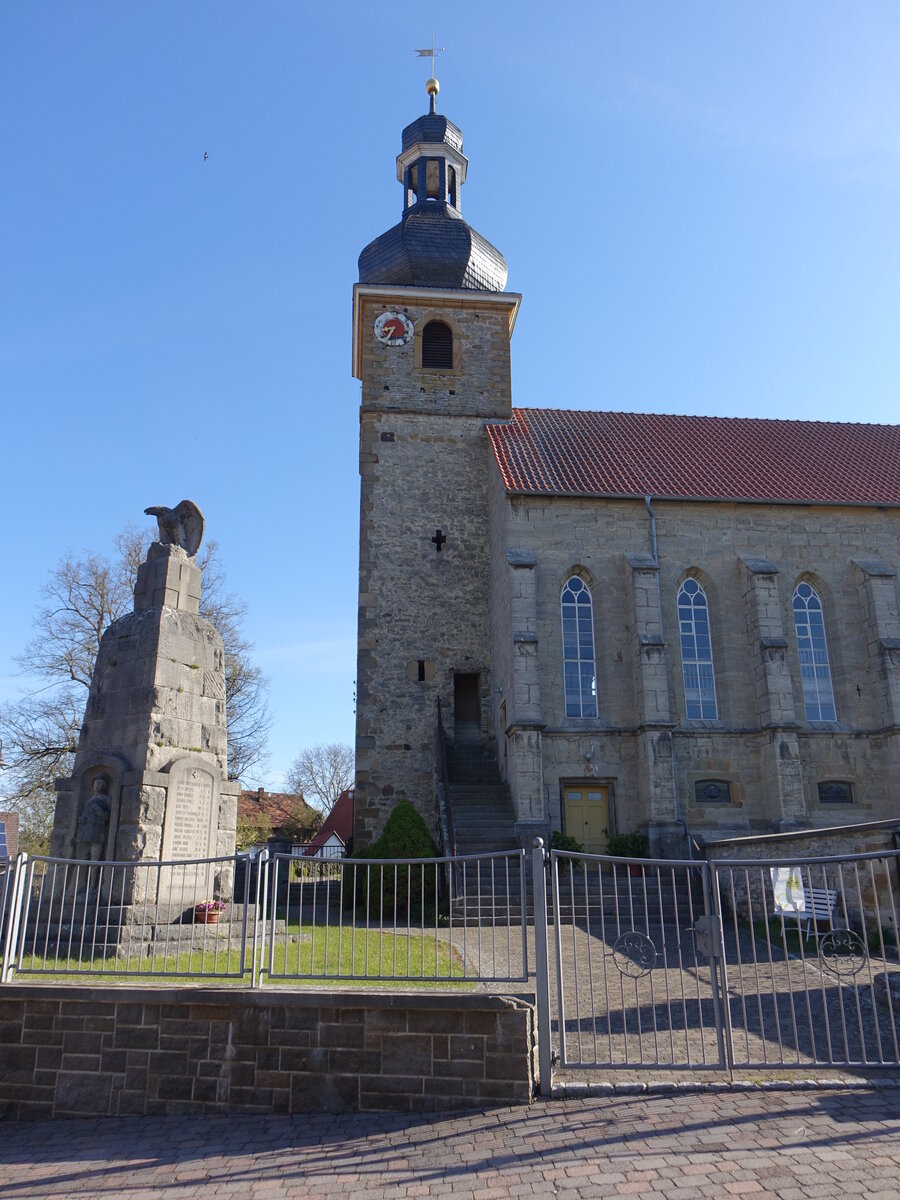 Haina, evangelische St. Johannis Kirche, erbaut von 1839 bis 1840 (09.05.2021)