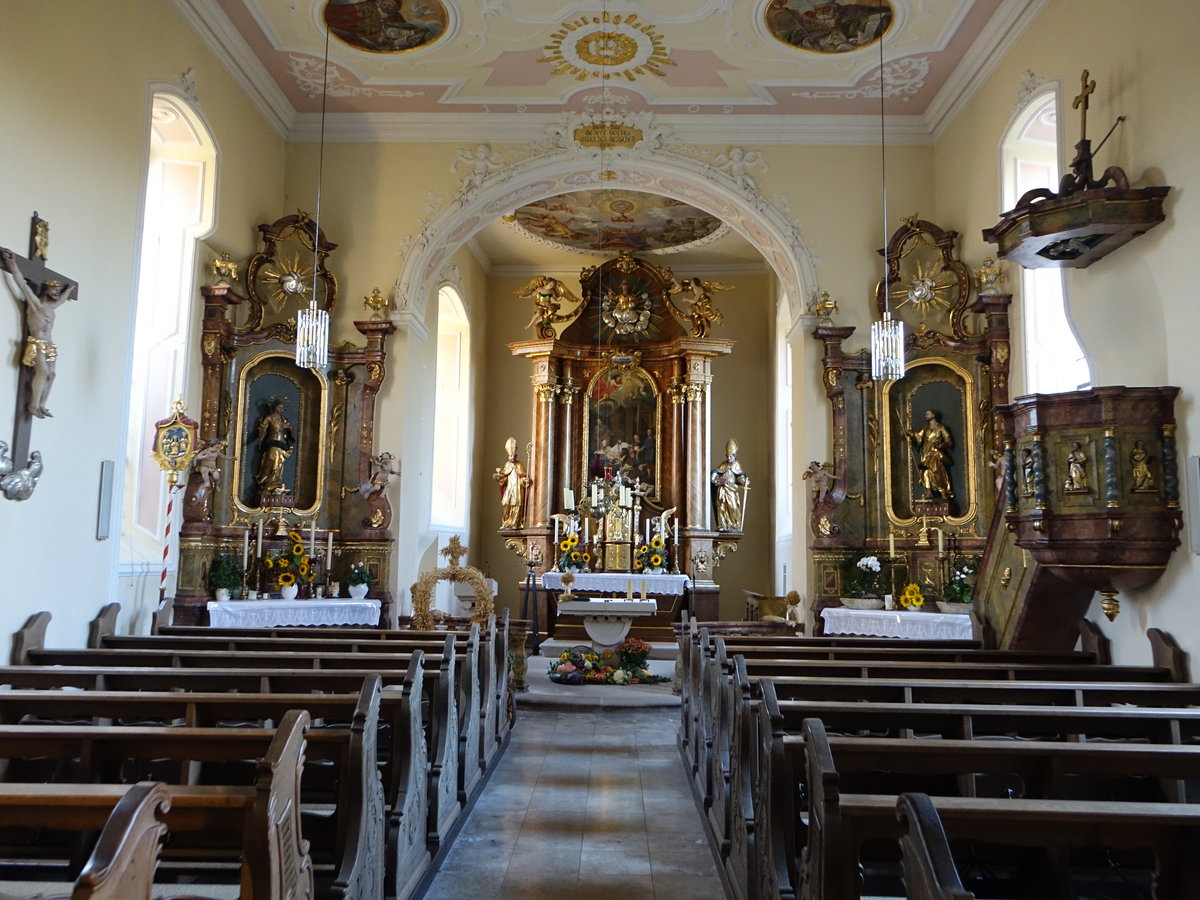 Hainert, barocke Altre und Kanzel in der St. Joseph Kirche (15.10.2018)