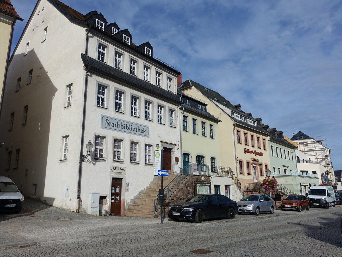 Hainichen, Stadtbibliothek am Marktplatz (18.09.2023)