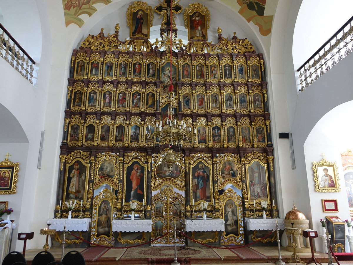 Hajdudorog, Ikonostase in der griech.-kath. Kirche (05.09.2018)