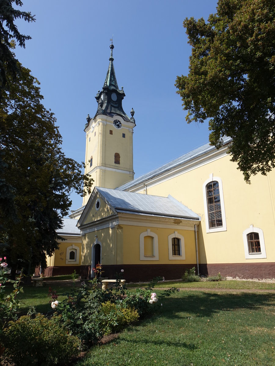 Hajdudorog, Ref. Kirche, erbaut von 1750 bis 1770 (05.09.2018)