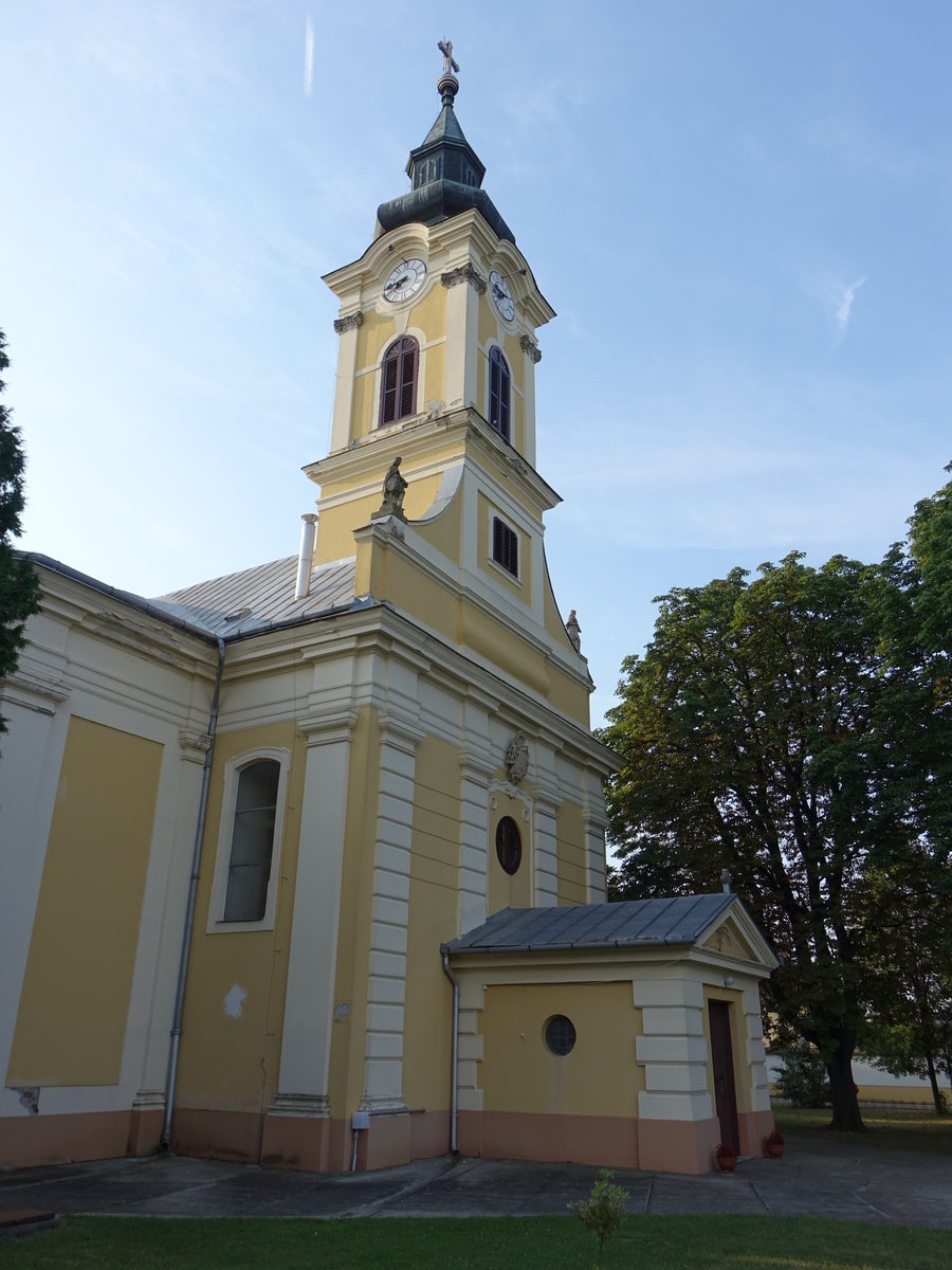 Hajos, barocke St. Emmerich / Szent Imre Kirche, erbaut bis 1728 (24.08.2019)