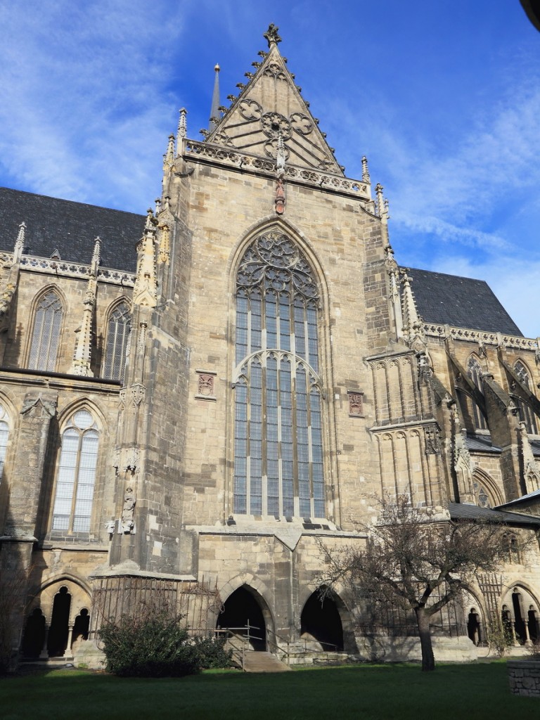 Halberstadt – Innenhof vom Dom St. Stephanus am 29. Januar 2016.