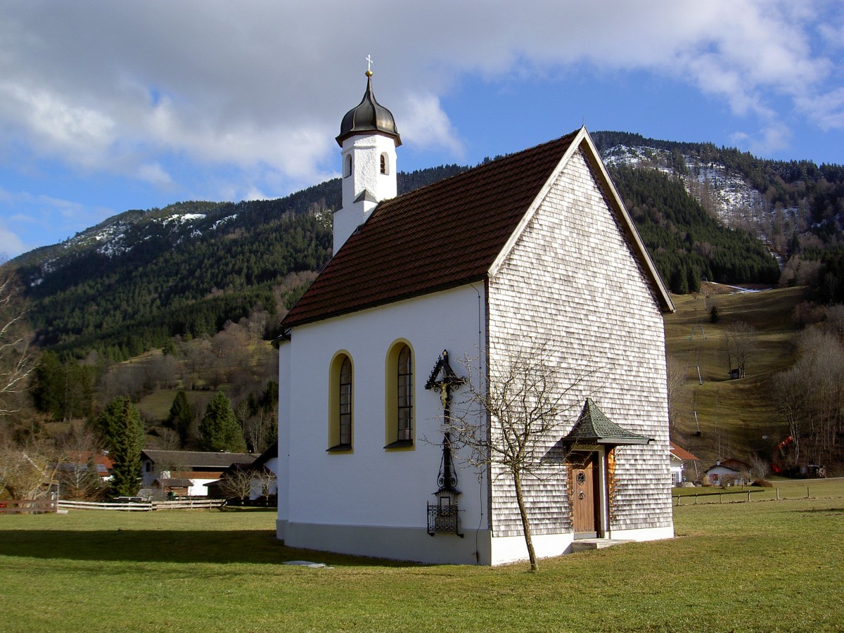 Halblech, St. Antonius Kapelle, erbaut 1727 (20.02.2014) 