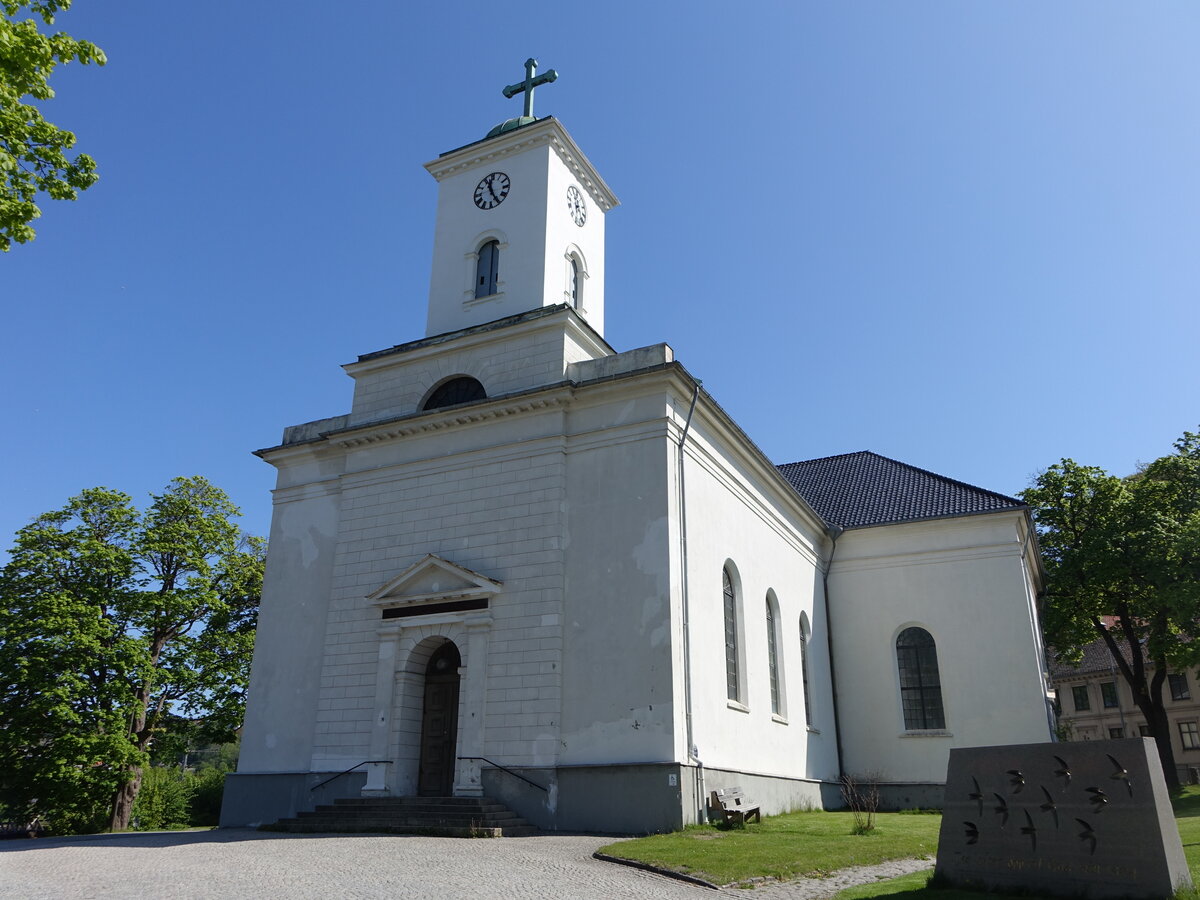 Halden, evangelische Immanuelkirche, Kreuzkirche erbaut 1833 durch Christan H. Grosch (20.05.2023)