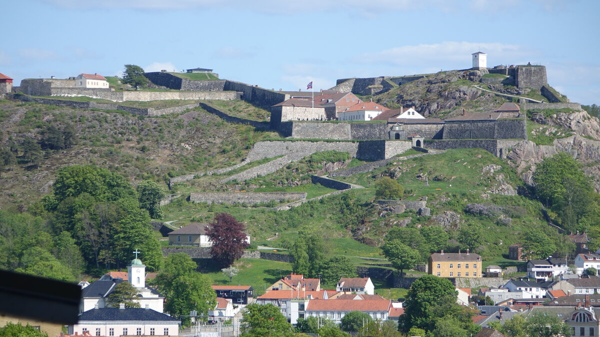 Halden, Festung Fredriksten, erbaut von 1661 bis 1674 als Schutz vor den Schweden (20.05.2023)