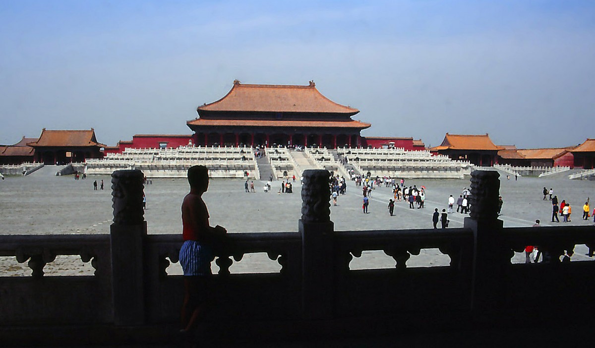 Halle der hchsten Harmonie in der Verbotenen Stadt von Peking. Aufnahme: Mai 1989 (Bild vom Dia).