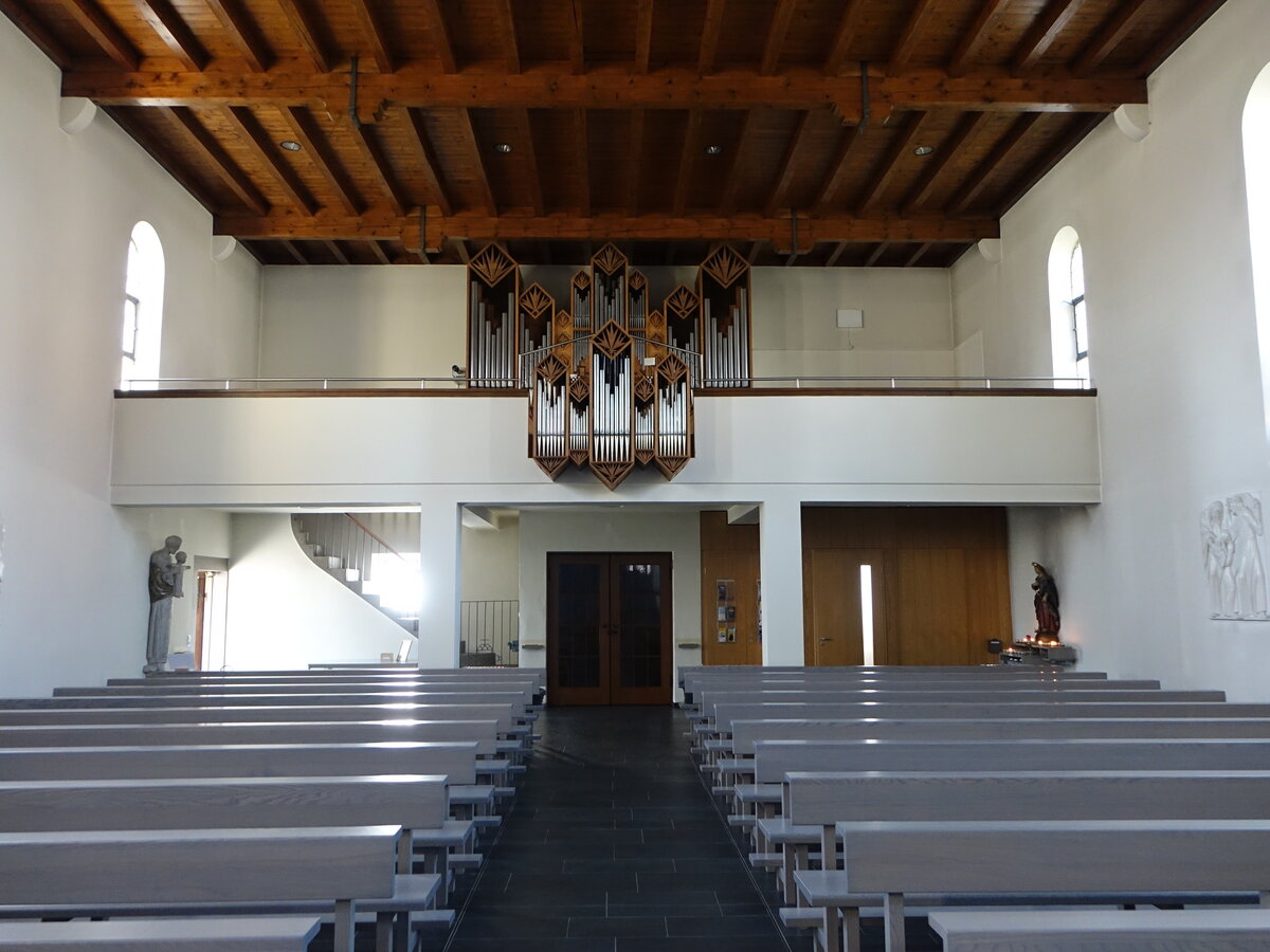 Haltingen, Orgelempore in der kath. St. Maria Kirche (30.03.2019)
