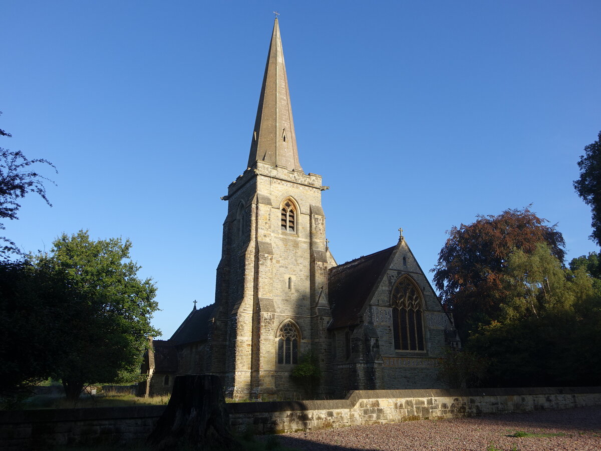 Hammerwood, Pfarrkirche St. Stephen, erbaut von 1878 bis 1880 (04.09.2023)
