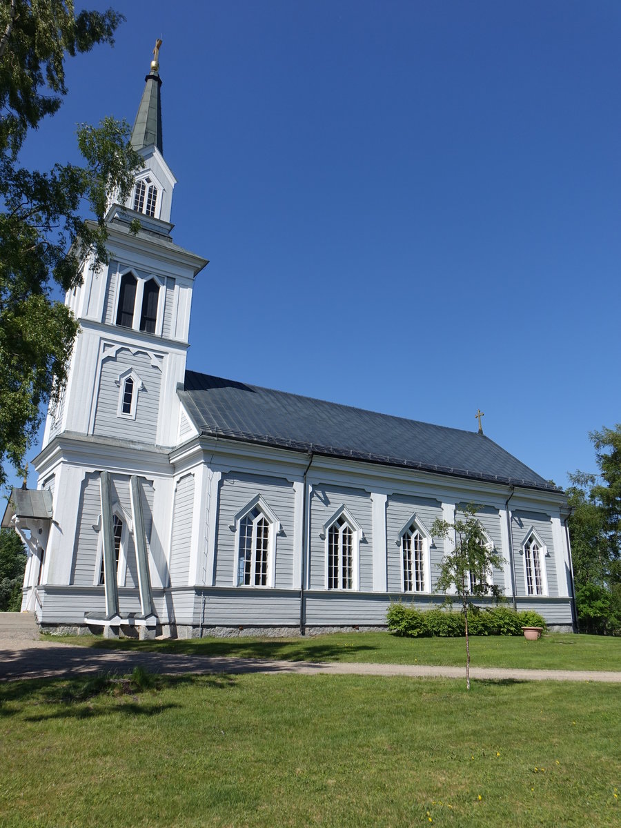Hamra, Ev. Kirche, erbaut bis 1857 durch den Architekten  Johan Fredrik bom (31.05.2018)