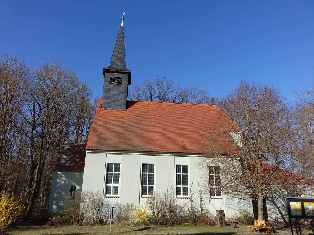 Hangelsberg, evangelische Dorfkirche, erbaut von 1927 bis 1928 (07.04.2026)
