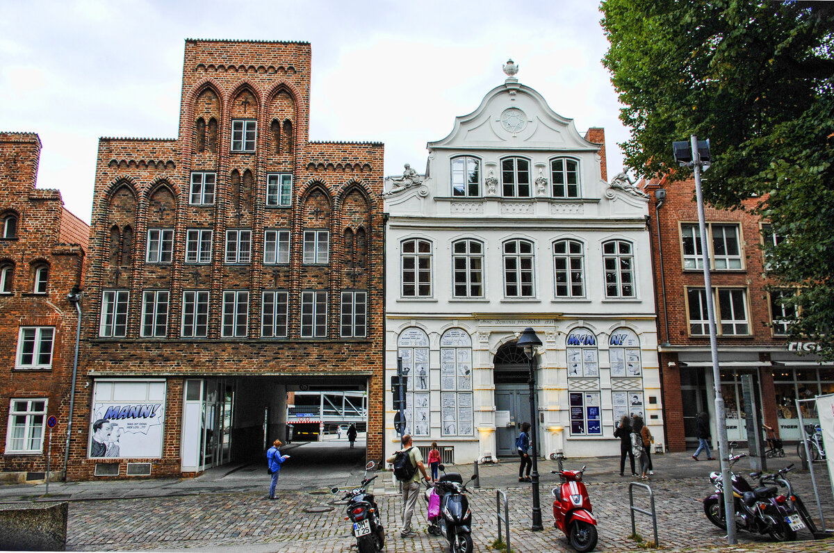 Hansestadt Lbeck - Mengstrae nummer 6 und 4. Aufnahme: 20. August 2021.