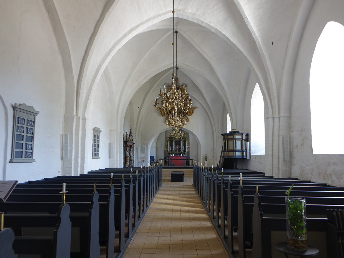 Hansted, Innenraum der Ev. Kirche, Altar von 1610 (24.07.2019)