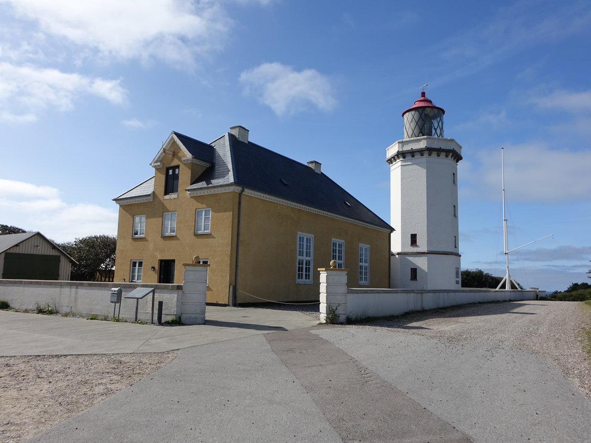 Hanstholm, ältester Leuchtturm an der Westküste Jütlands, erbaut 1843 (19.09.2020)