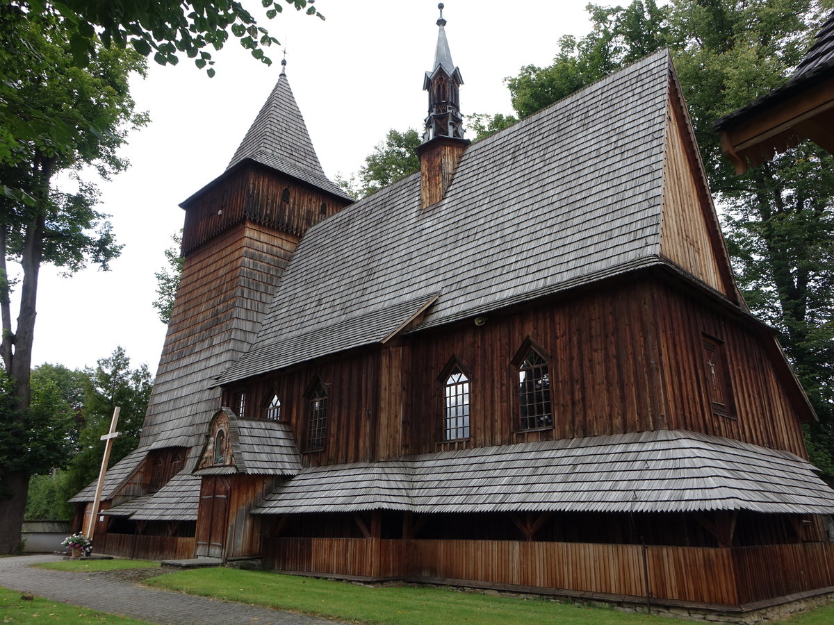 Harklowa, kath. Holzkirche St. Maria, erbaut um 1500 (02.09.2020)