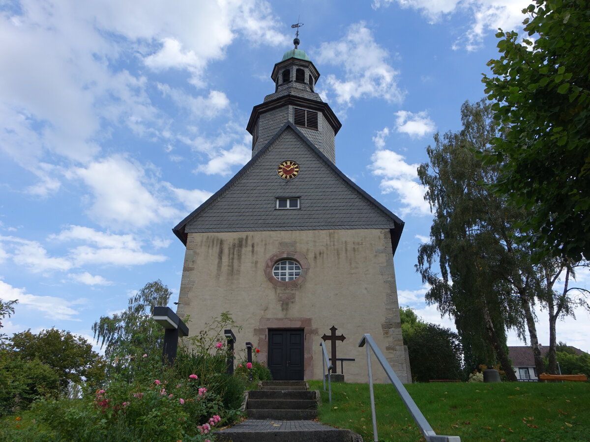 Harriehausen, evangelische St. Remigius Kirche, erbaut 1763 (29.09.2023)