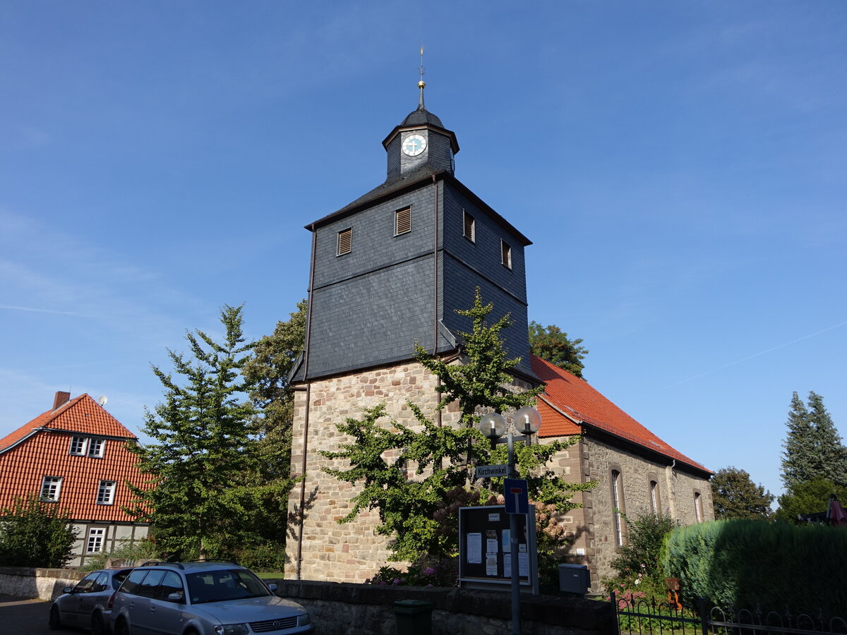 Harste, evangelische St. Johannis Kirche, erbaut von 1769 bis 1770 (28.09.2023)