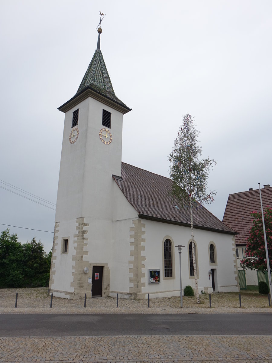 Haslach, ev. St. Jakobus Kirche, erbaut von 1790 bis 1792 (10.05.2018)