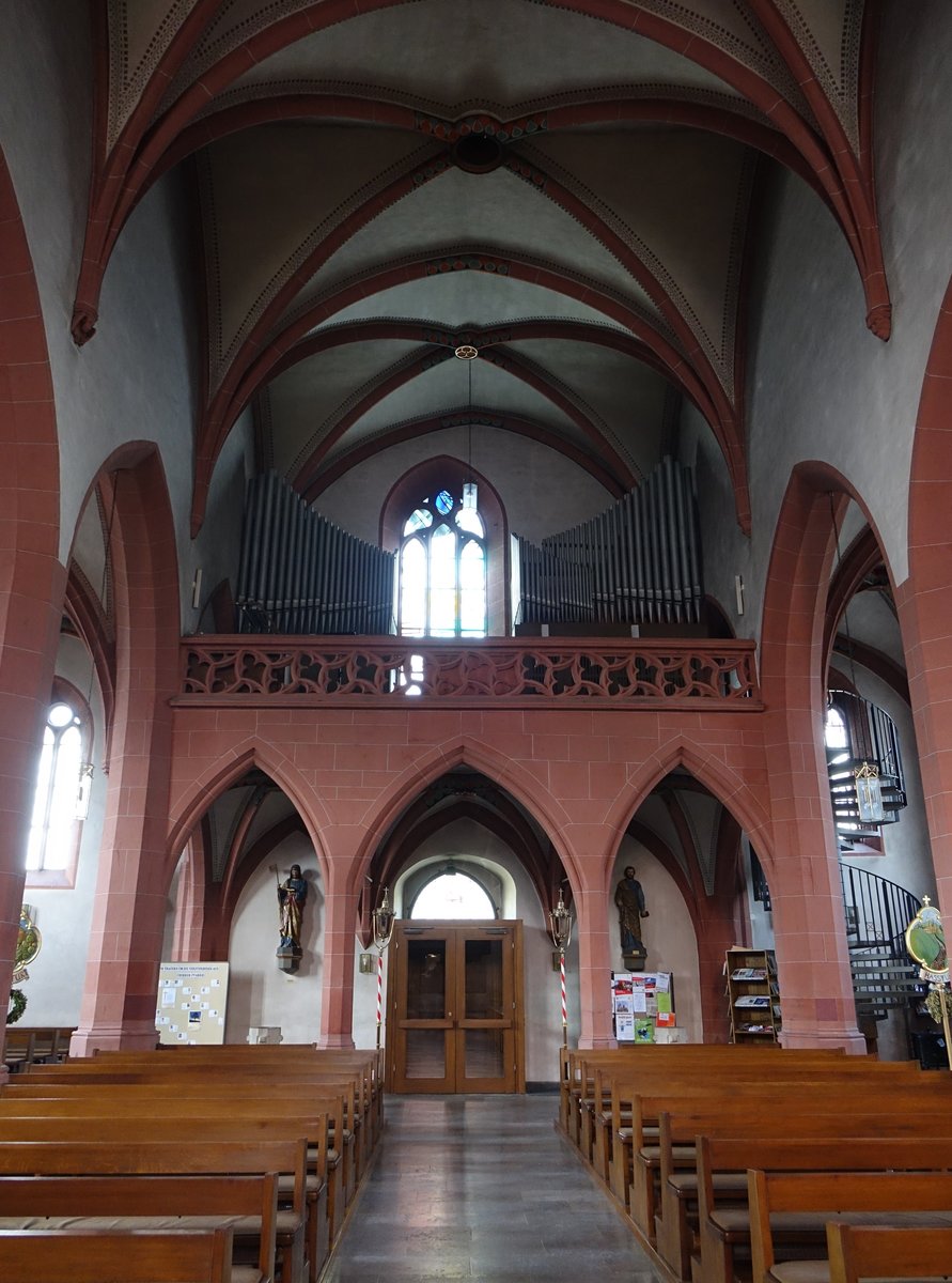 Hassfurt, Orgelempore in der Stadtkirche St. Kilian (25.03.2016)