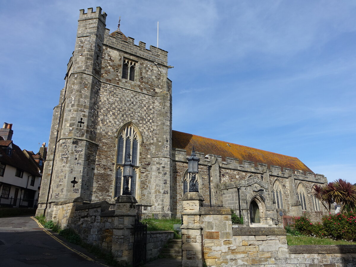 Hastings, Pfarrkirche St. Clemens, erbaut ab 1080, East Sussex (03.09.2023)