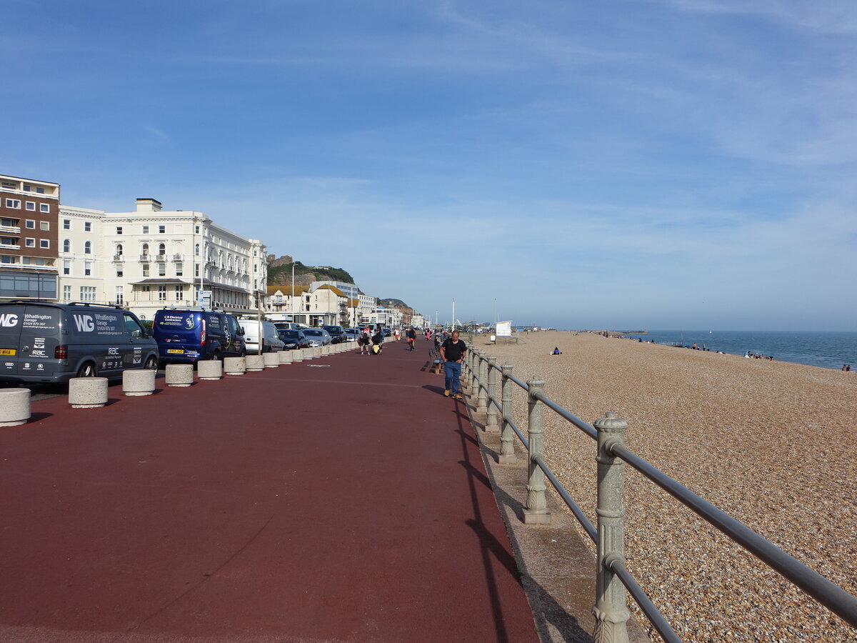 Hastings, Strandpromenade Grand Parade, East Sussex (03.09.2023)