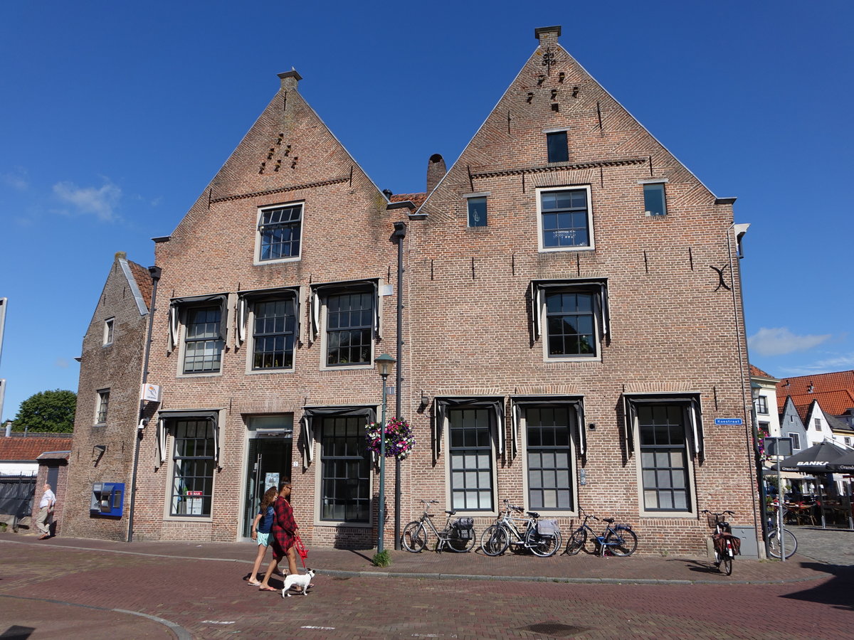 Hattem, historische Huser in der Koestraat (23.07.2017)