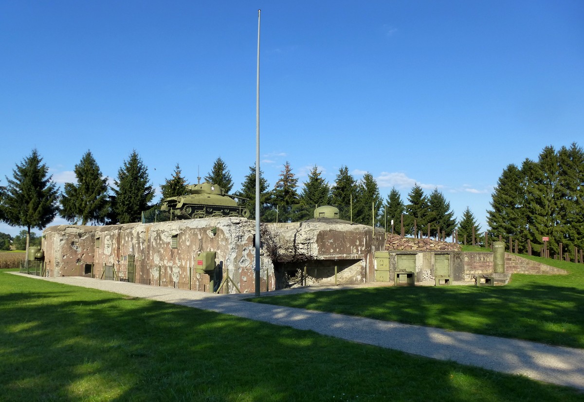 Hatten, Bunker der Maginot-Linie, heute Museum, Sept.2015
