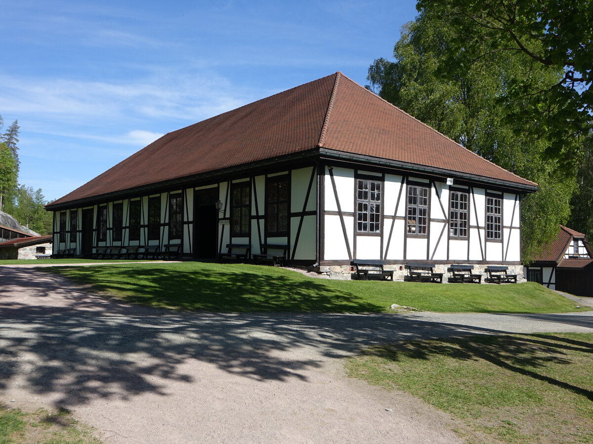 Haugfoss,  Modums Blaafarvevaerk, Glashtte bei der Factory (30.05.2023)